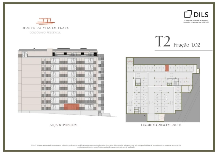 Apartamento T2 para Venda em Vilar de Andorinho Planta 2