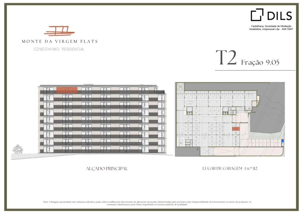Apartamento T2 para Venda em Vilar de Andorinho Planta 2