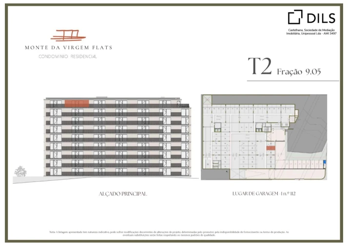 Apartamento T2 para Venda em Vilar de Andorinho Planta 2