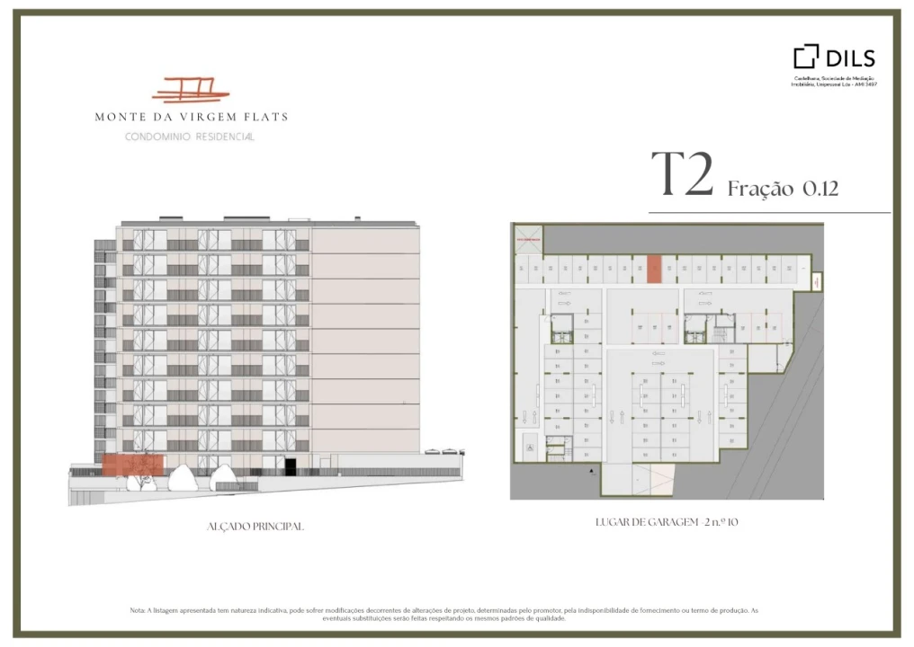 Apartamento T2 para Venda em Vilar de Andorinho Planta 2
