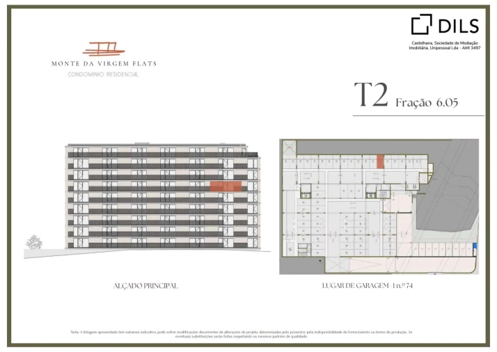 Apartamento T2 para Venda em Vilar de Andorinho Planta 2