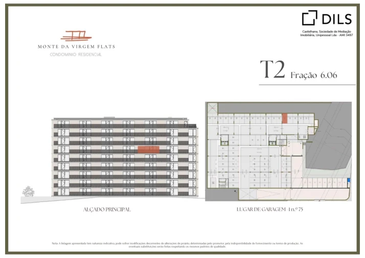 Apartamento T2 para Venda em Vilar de Andorinho Planta 2