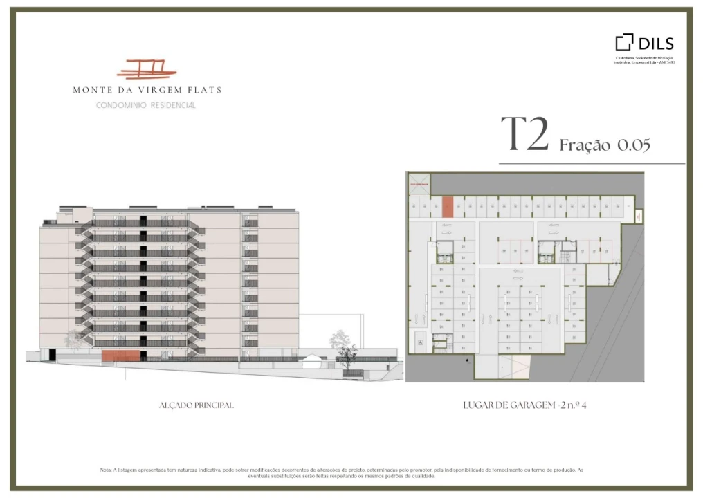 Apartamento T2 para Venda em Vilar de Andorinho Planta 2