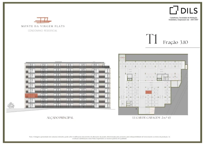 Apartamento T1 para Venda em Vilar de Andorinho Planta 2