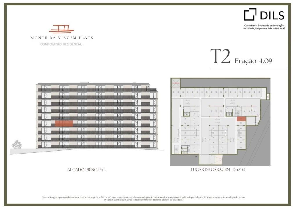 Apartamento T2 para Venda em Vilar de Andorinho Planta 2