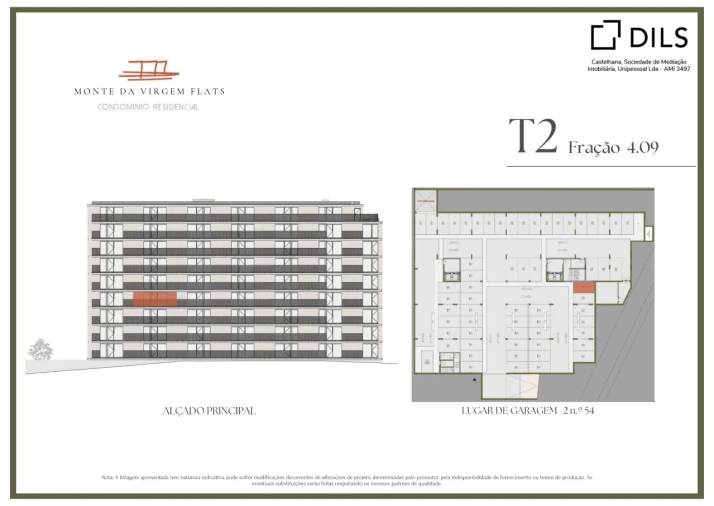 Apartamento T2 para Venda em Vilar de Andorinho Planta 2
