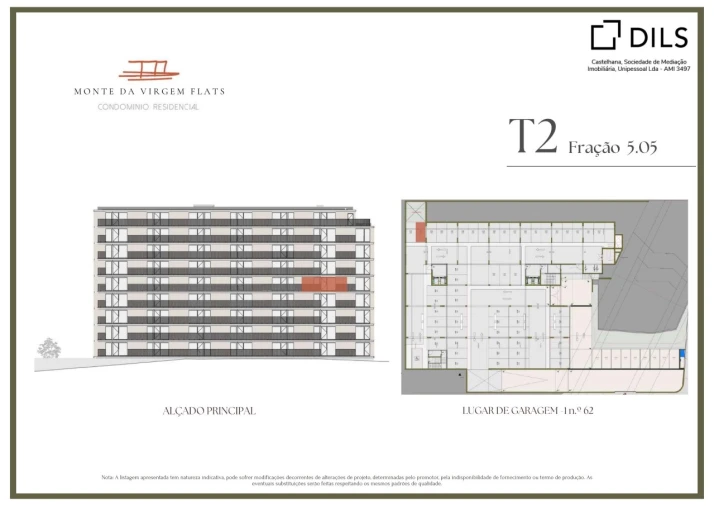 Apartamento T2 para Venda em Vilar de Andorinho Planta 2