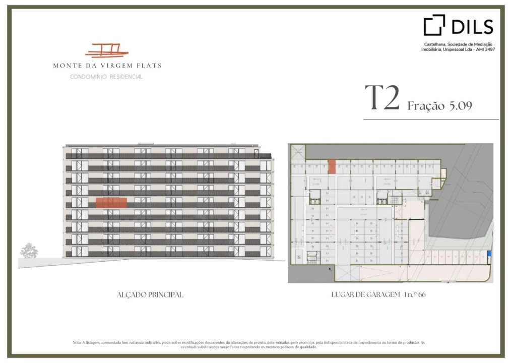 Apartamento T2 para Venda em Vilar de Andorinho Planta 2