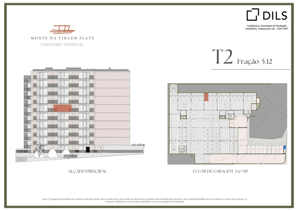 Apartamento T2 para Venda em Vilar de Andorinho Planta 2