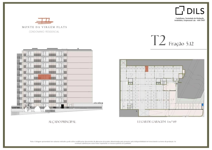 Apartamento T2 para Venda em Vilar de Andorinho Planta 2
