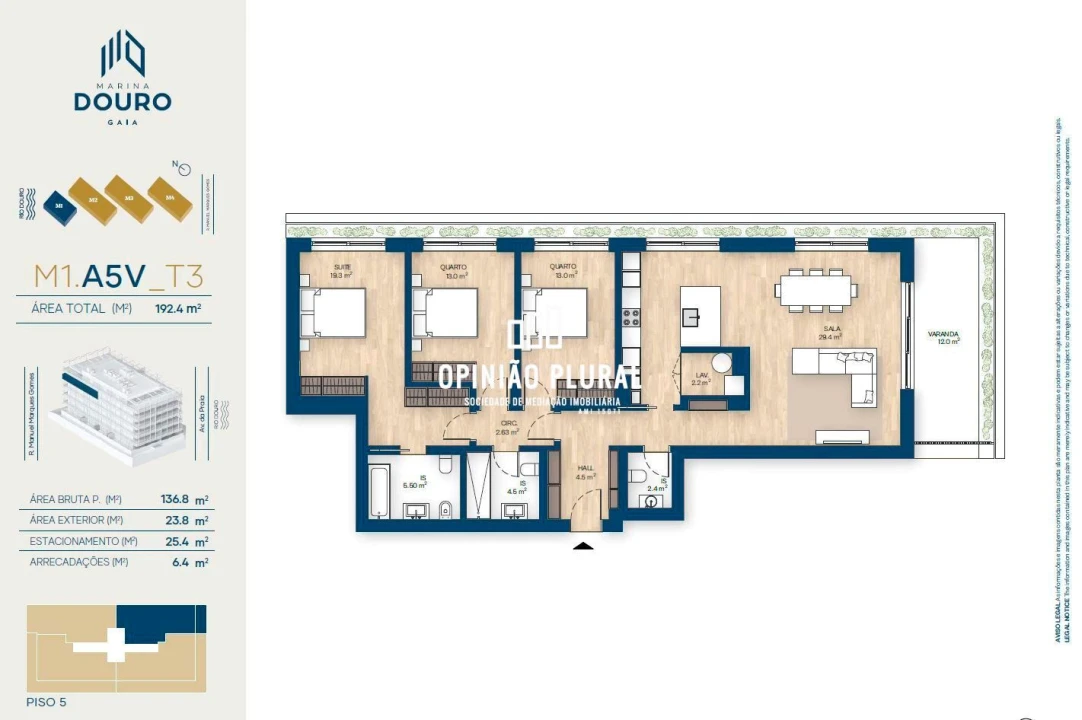 Apartamento T3 para Venda em Canidelo Foto 39