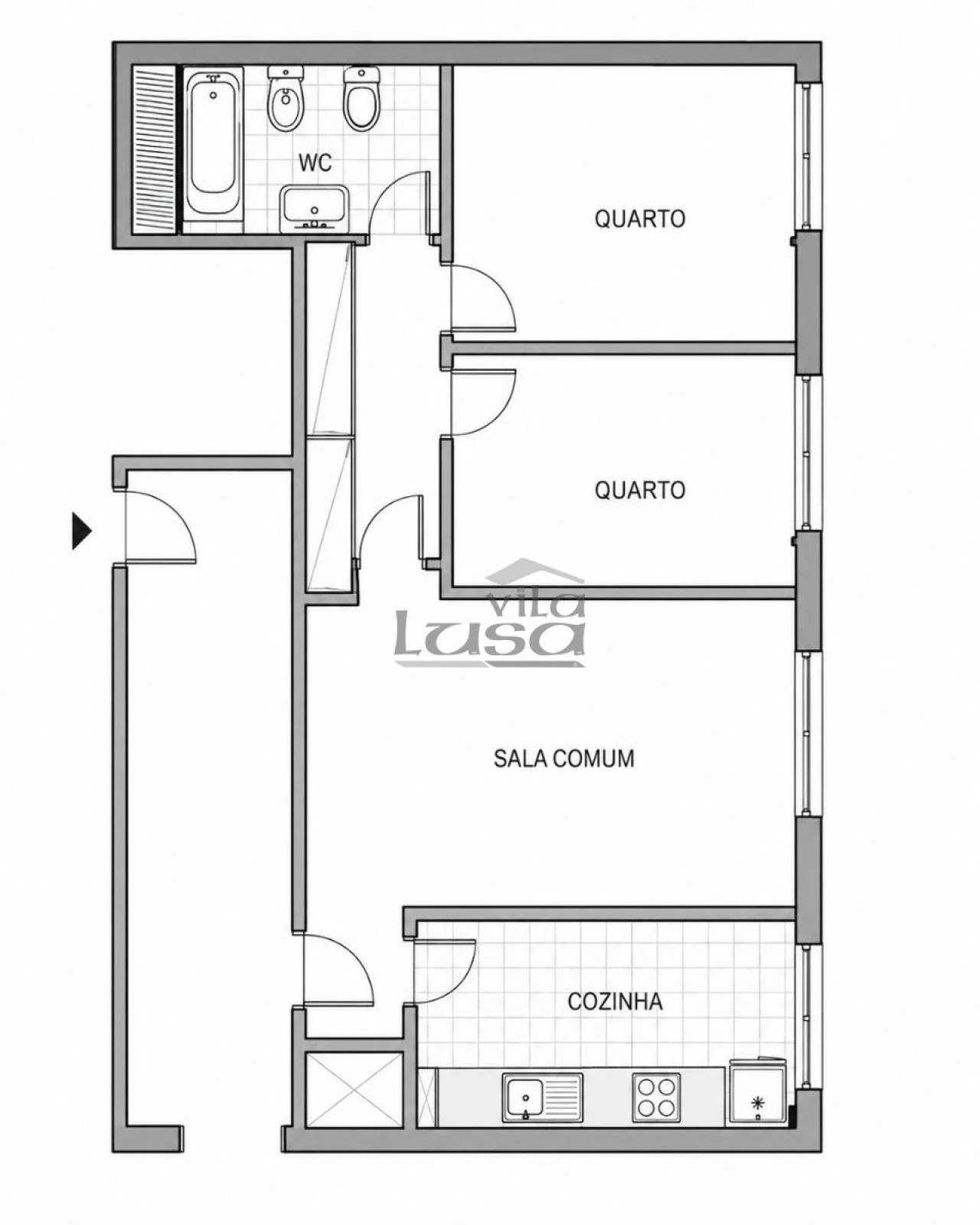 Apartamento T2 para Venda em Mafamude e Vilar do Paraíso Foto 17