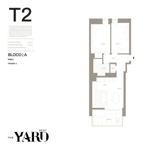 Apartamento T2 para Venda em Santa Marinha e São Pedro da Afurada Foto 15