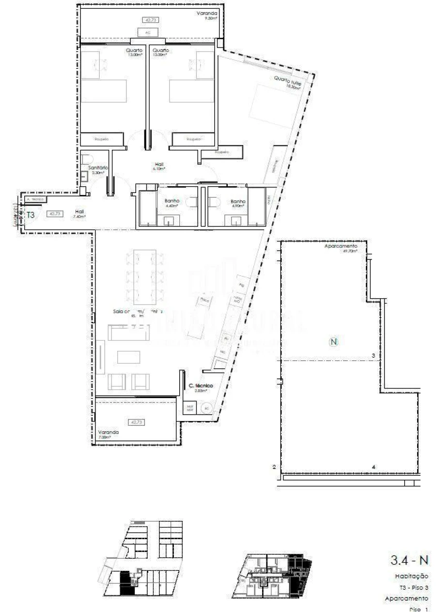 Apartamento T3 para Venda em Gulpilhares e Valadares Foto 14