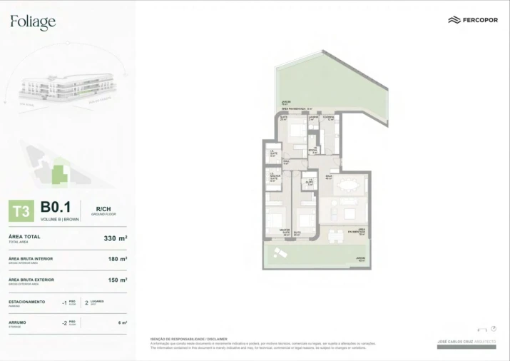 Apartamento T3 para Venda em Aldoar, Foz do Douro e Nevogilde Planta 1