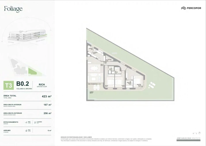 Apartamento T3 para Venda em Aldoar, Foz do Douro e Nevogilde Planta 1