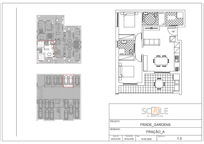 Apartamento T2 para Venda em Marrazes e Barosa Planta 1