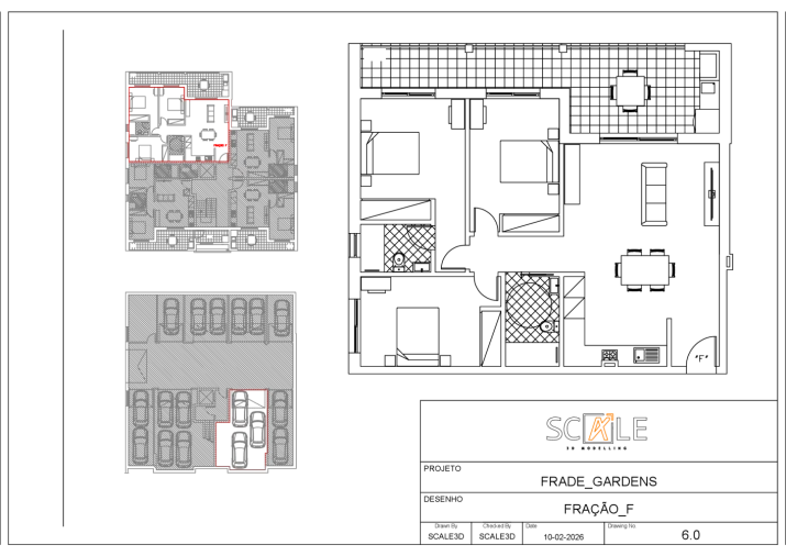 Apartamento T3 para Venda em Marrazes e Barosa Planta 1