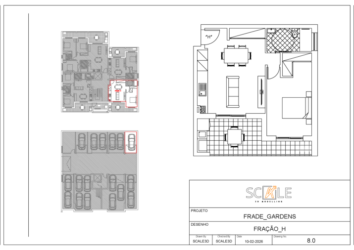 Apartamento T1 para Venda em Marrazes e Barosa Planta 1