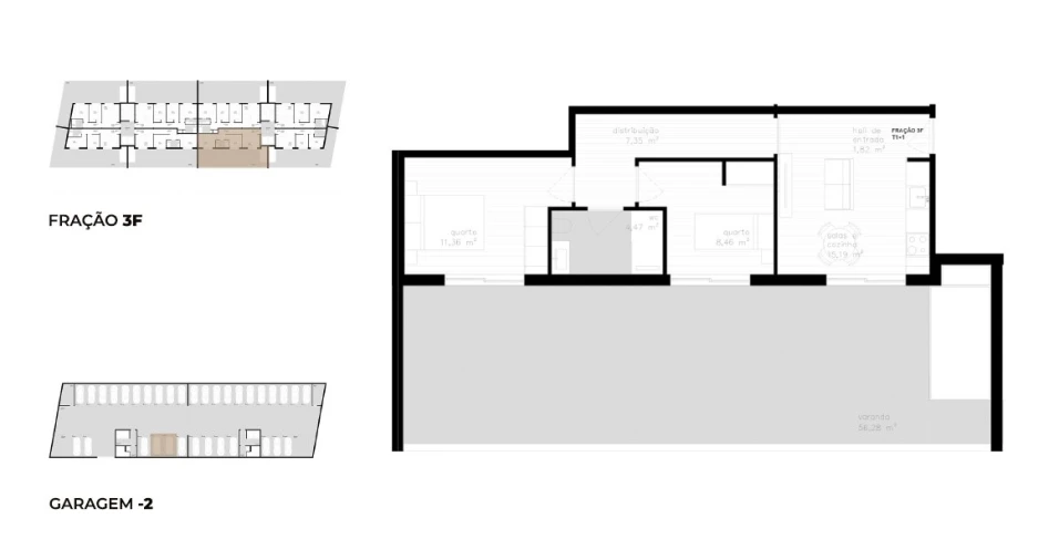 Apartamento T2 para Venda em Vila Nova de Cerveira e Lovelhe Planta 1