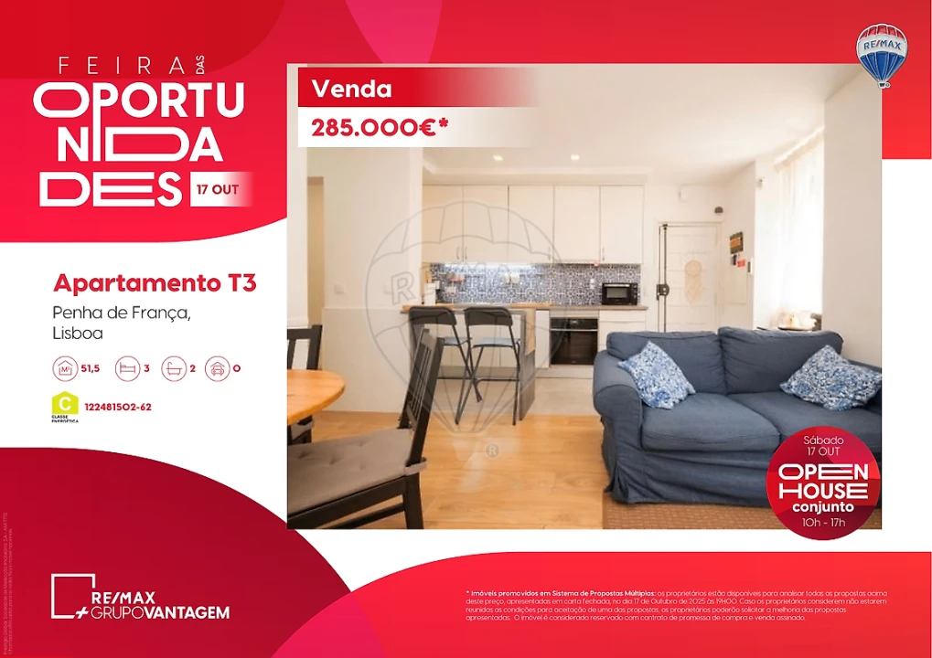 Apartamento T3 para Venda em Penha de França Foto 23