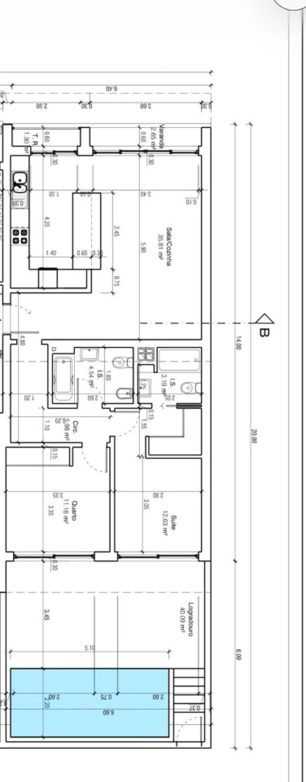 Apartamento T2 para Venda em Vila Real de Santo Antonio Planta 3