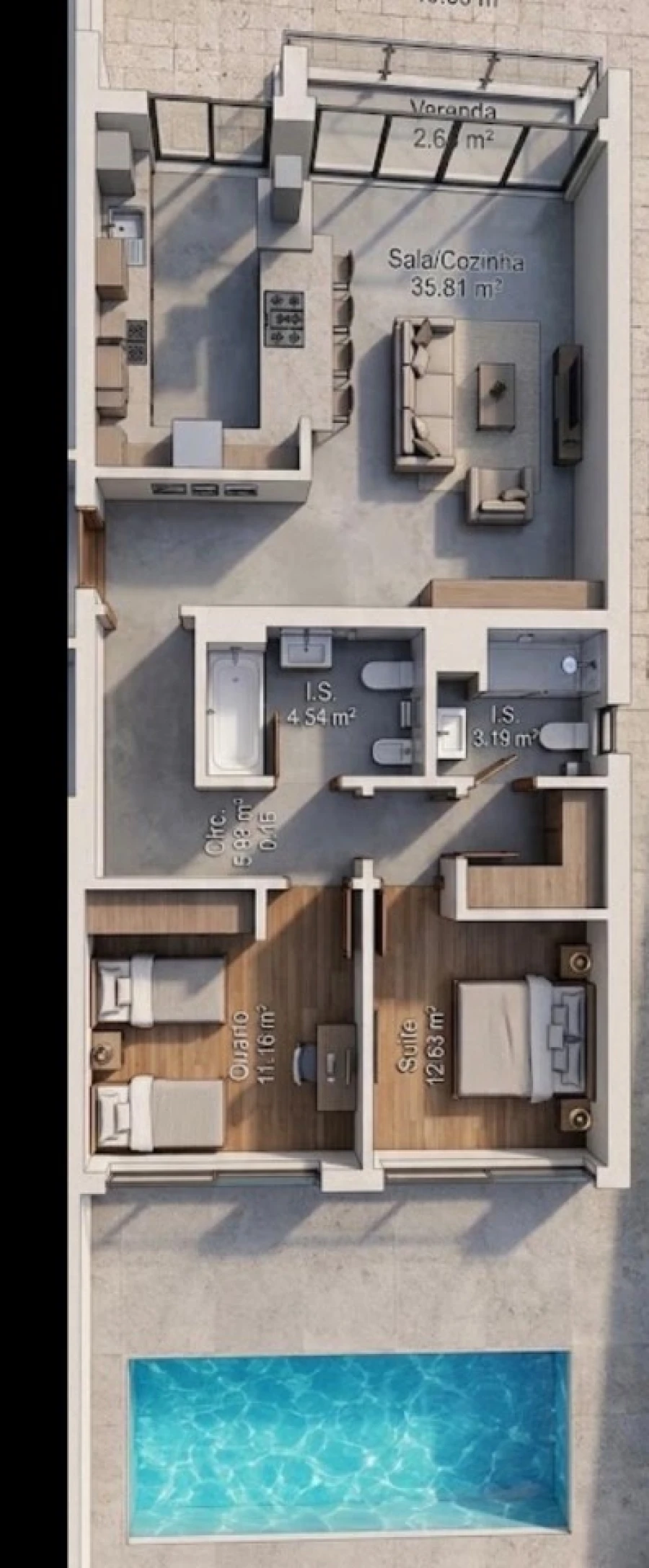 Apartamento T2 para Venda em Vila Real de Santo Antonio Planta 1