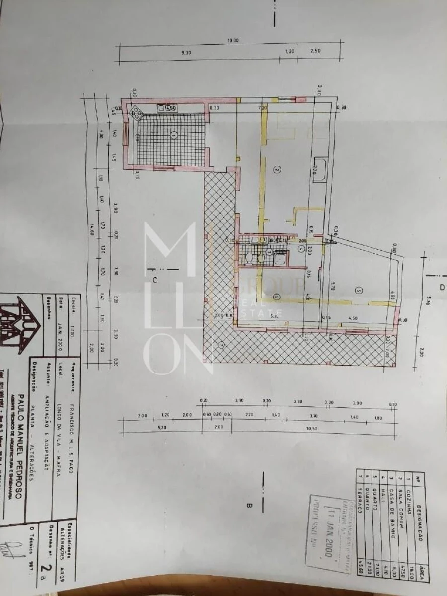 Quinta T2 para Venda em Mafra Planta 1