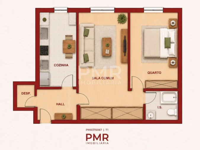 Apartamento T1 para Venda em Santa Clara Foto 20