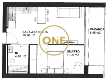 Apartamento T1 para Venda em Vila Nova de Famalicão e Calendário