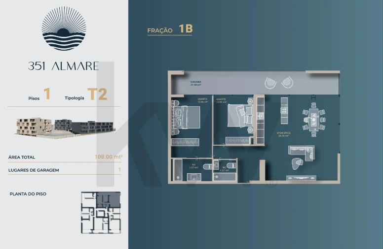 Apartamento T2 para Venda em Vila Nova de Anha Foto 19