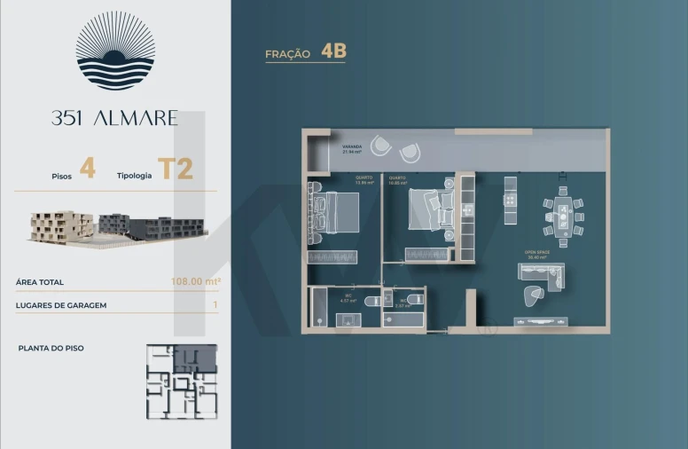 Apartamento T2 para Venda em Vila Nova de Anha Foto 19