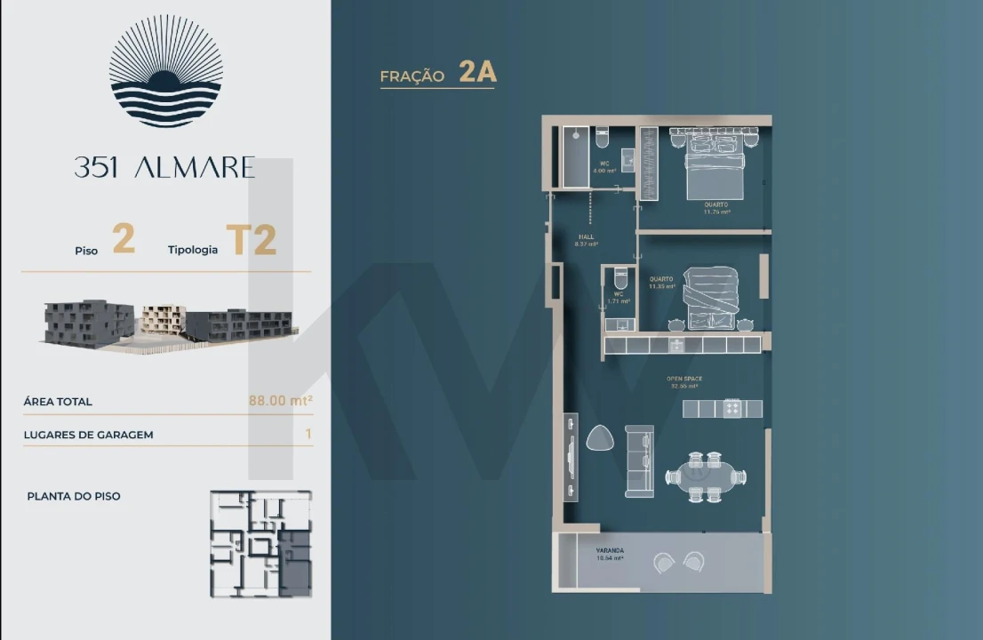 Apartamento T2 para Venda em Vila Nova de Anha Foto 19
