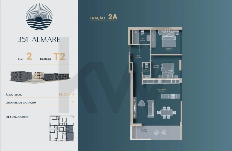 Apartamento T2 para Venda em Vila Nova de Anha Foto 19