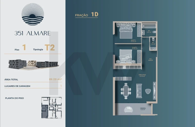 Apartamento T2 para Venda em Vila Nova de Anha Foto 19