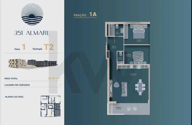 Apartamento T2 para Venda em Vila Nova de Anha Foto 19