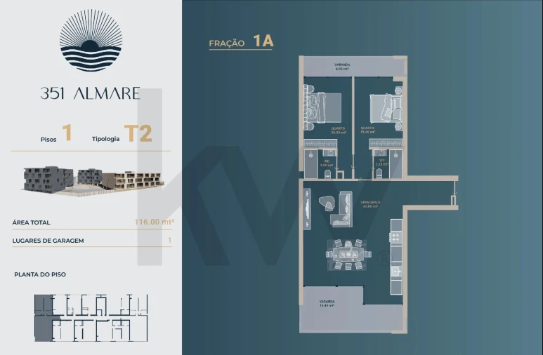 Apartamento T2 para Venda em Vila Nova de Anha Foto 19