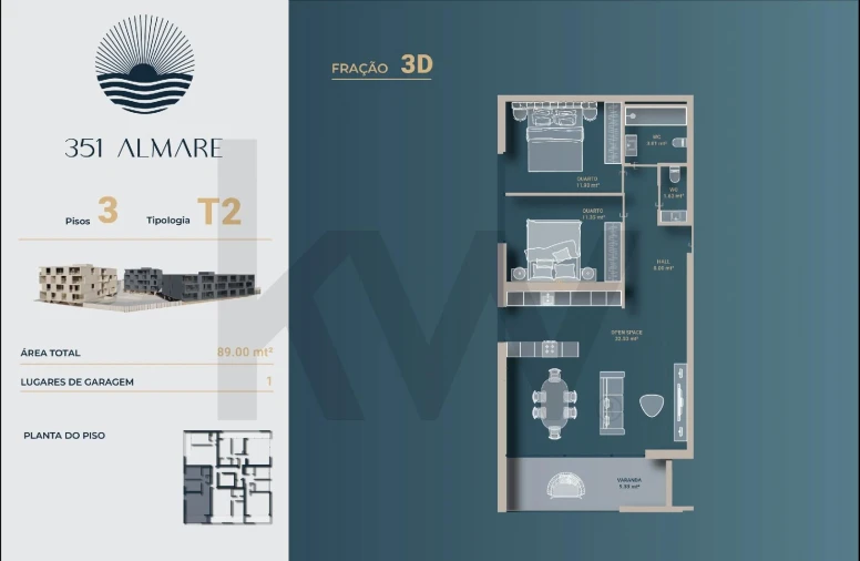 Apartamento T2 para Venda em Vila Nova de Anha Foto 19