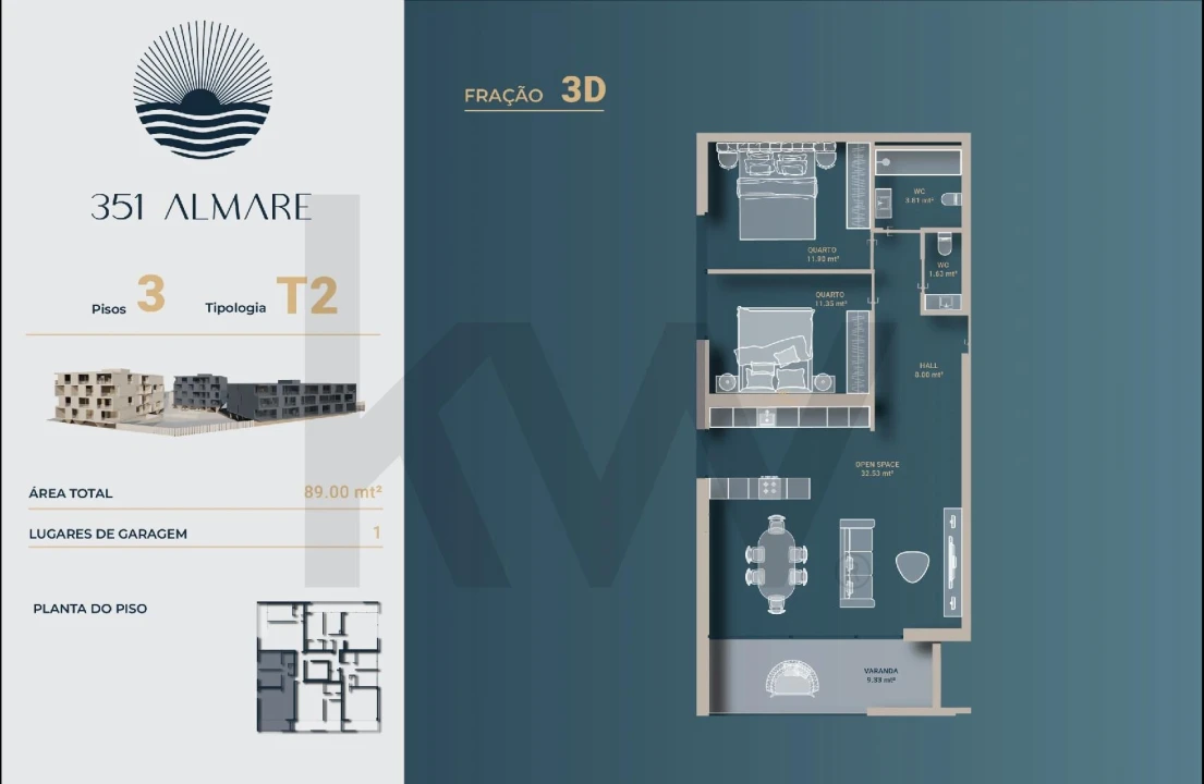 Apartamento T2 para Venda em Vila Nova de Anha Foto 19