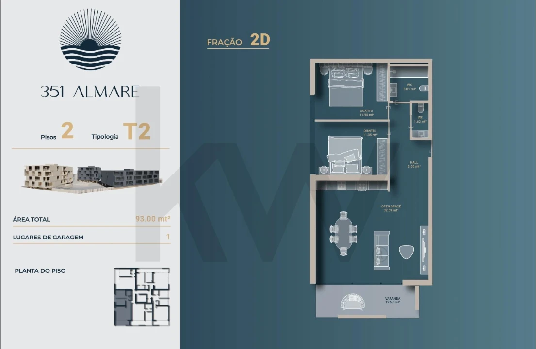 Apartamento T2 para Venda em Vila Nova de Anha Foto 19