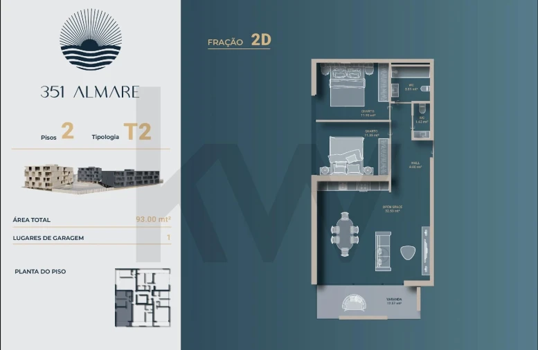 Apartamento T2 para Venda em Vila Nova de Anha Foto 19