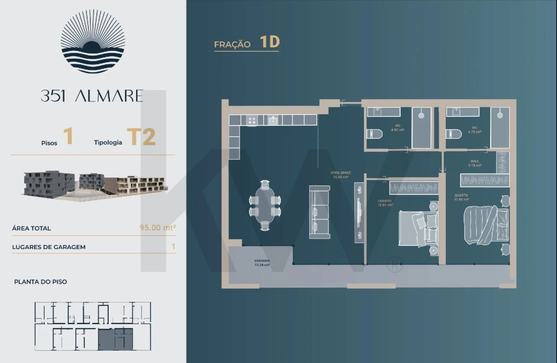 Apartamento T2 para Venda em Vila Nova de Anha Foto 16