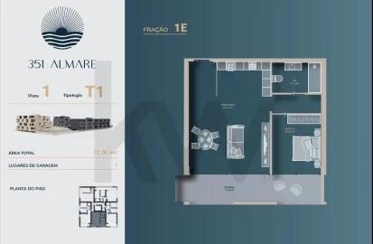 Apartamento T1 para Venda em Vila Nova de Anha