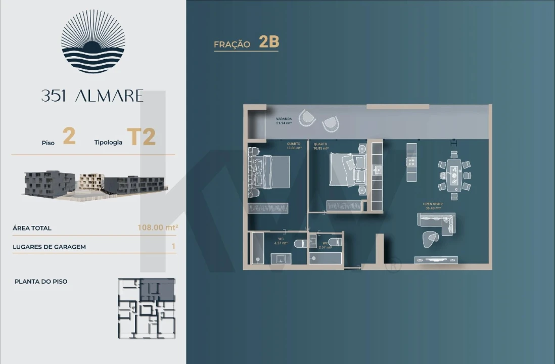 Apartamento T2 para Venda em Vila Nova de Anha Foto 19