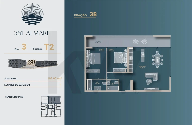 Apartamento T2 para Venda em Vila Nova de Anha Foto 19