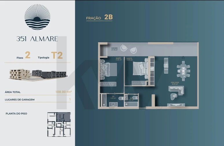 Apartamento T2 para Venda em Vila Nova de Anha Foto 19