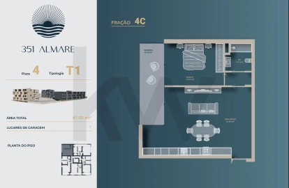 Apartamento T1 para Venda em Vila Nova de Anha