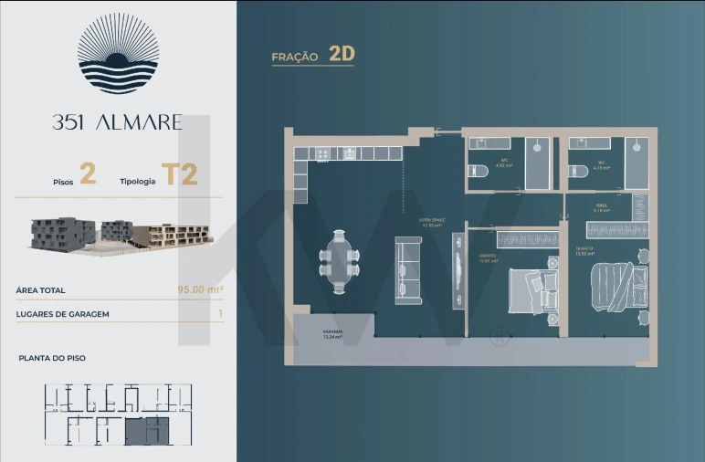 Apartamento T2 para Venda em Vila Nova de Anha Foto 19
