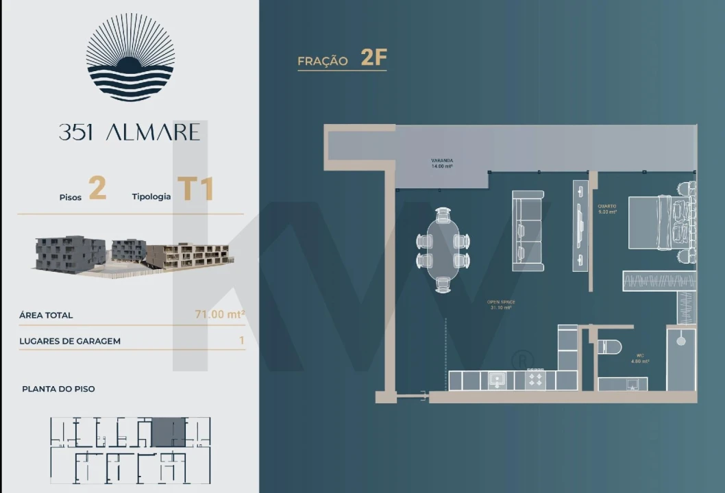 Apartamento T1 para Venda em Vila Nova de Anha Foto 19