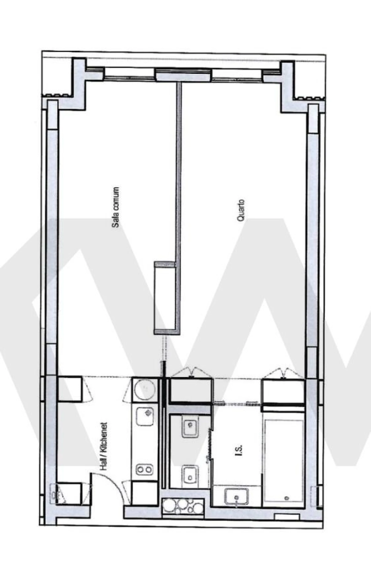 Apartamento T1 para Venda em Santo António Foto 31